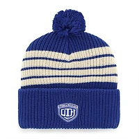 Bonnet en tricot à revers avec pompon pour homme, modèle Old Time Hockey Barn, bleu, des Canadiens de Montréal 1947