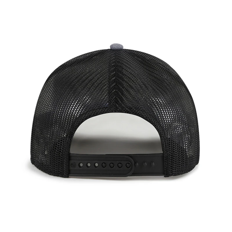 Casquette trucker ajustable à corde en carbone des Canadiens de Montréal, couleur anthracite/noir, modèle '47