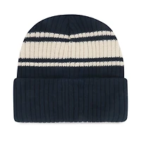 Men's '47  Navy Montreal Canadiens Harbor Stripe Cuffed Knit Hat