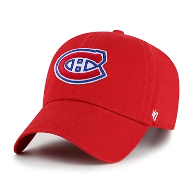 Men's '47 Red Montreal Canadiens Clean Up Adjustable Hat