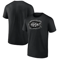 Men's  Black Montreal Canadiens Iced Out T-Shirt