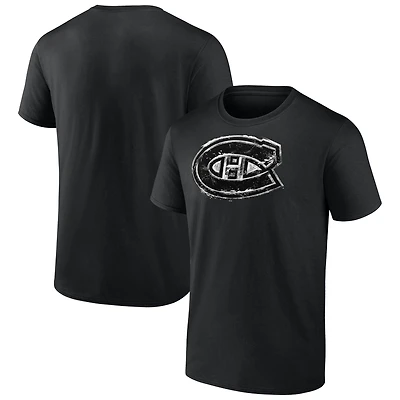 Men's  Black Montreal Canadiens Iced Out T-Shirt