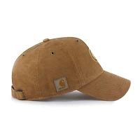 Men's Carhartt x '47 Brown Montreal Canadiens Dyed Clean Up Adjustable Hat