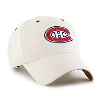Men's Carhartt x '47 Natural Montreal Canadiens Undyed Clean Up Adjustable Hat
