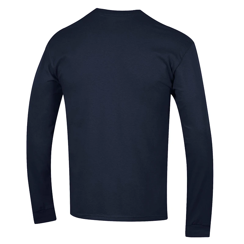 Men's Champion  Navy Montreal Canadiens Long Sleeve Jersey T-Shirt