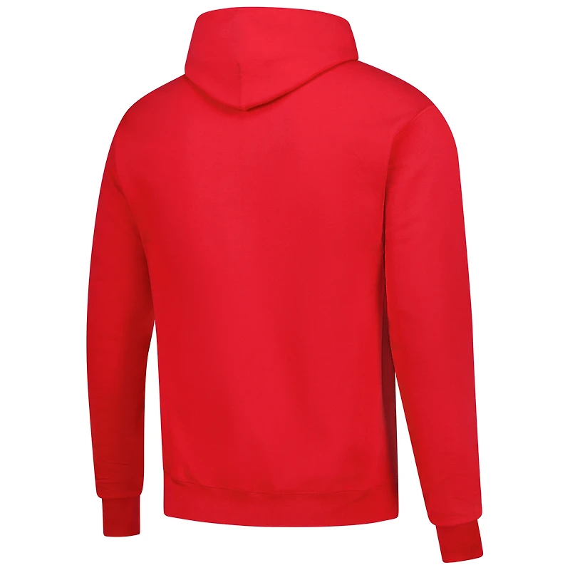 Chandail à capuchon rouge Champion pour homme avec logo principal des Canadiens de Montréal, 1 coup