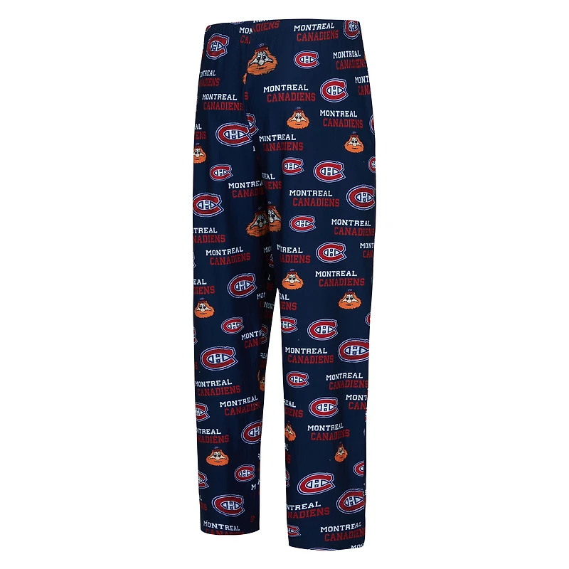 Men's Concepts Sport  Navy Montreal Canadiens All Over Print Knit Pants