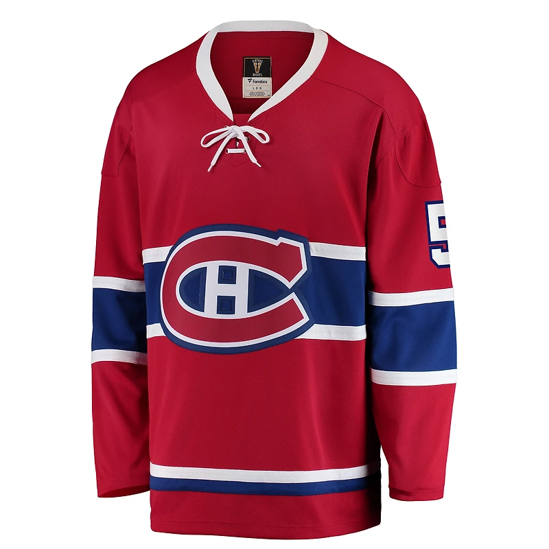 Maillot de joueur retiré la collection Fanatics Bernie Geoffrion rouge des Canadiens Montréal Premier Breakaway