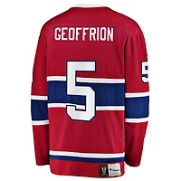 Men's Fanatics Bernie Geoffrion Red Montreal Canadiens Premier Breakaway Retired - Player Jersey