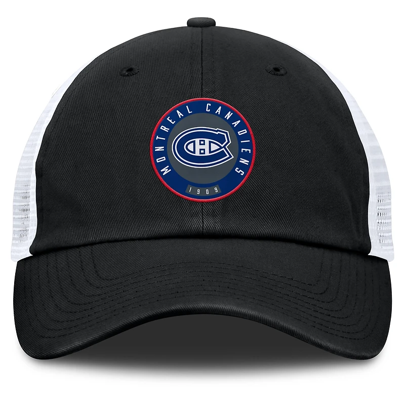 Men's Fanatics Black Montreal Canadiens Averie Trucker Adjustable Hat