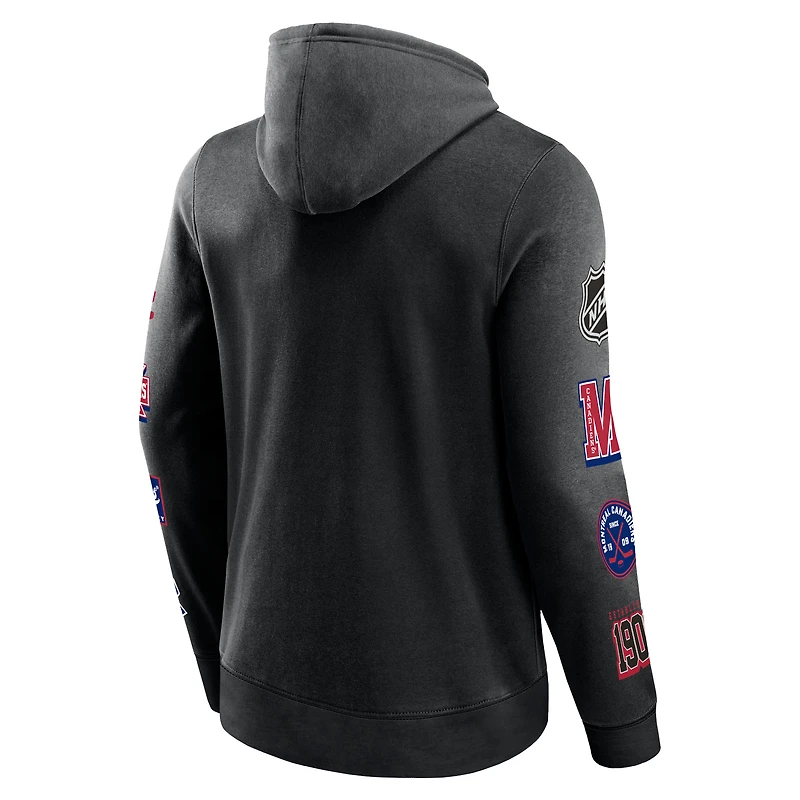Chandail à capuchon Wild Winner des Canadiens de Montréal Fanatics pour hommes, noir