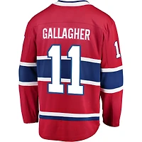 Fanatics pour hommes Brendan Gallagher Rouge Maillot de joueur échappé des Canadiens Montréal