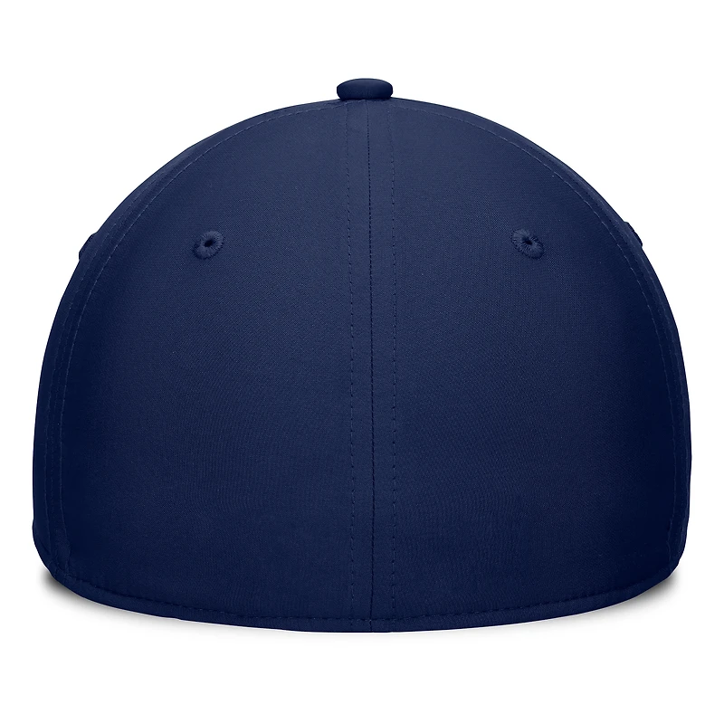 Casquette Fanatics pour homme gris/bleu marine des Canadiens de Montréal Fundamental Top Shelf 2-Tone Flex