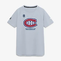 Men's Fanatics Gray Montreal Canadiens 2026 Stanley Cup Playoffs Authentic Pro Rink Performance T-Shirt