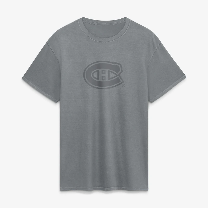Men's Fanatics Gray Montreal Canadiens Core Beach Wash T-Shirt