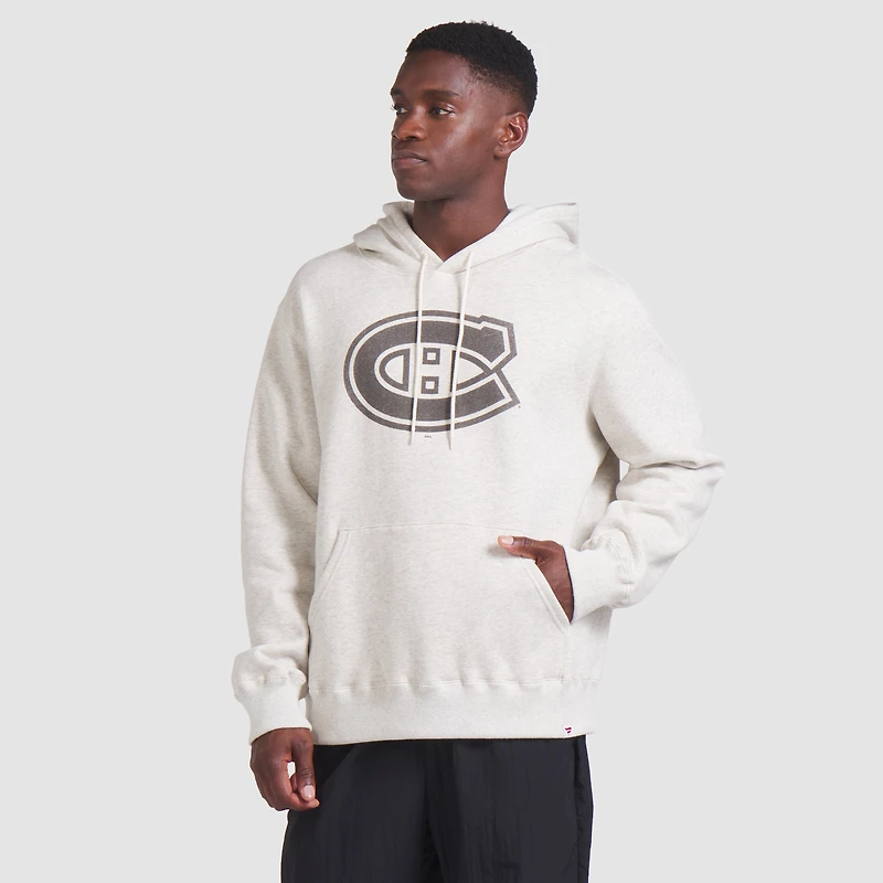 Men's Fanatics Gray Montreal Canadiens Made Canada Fleece Pullover Hoodie
