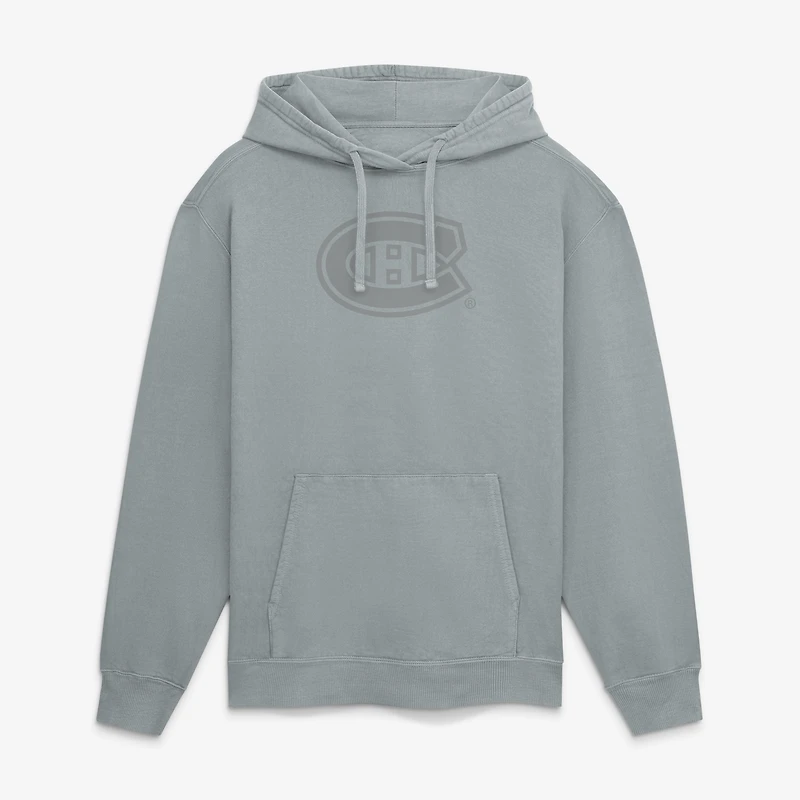 Men's Fanatics Gray Montreal Canadiens Washed Fleece Hoodie