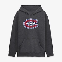 Men's Fanatics Heather Charcoal Montreal Canadiens Essential Hoodie