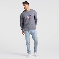 Men's Fanatics Heather Gray Montreal Canadiens Decades Collection Legendary Fleece Pullover Sweatshirt