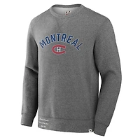Sweat-shirt en molleton légendaire pour hommes Fanatics Heather Grey des Canadiens de Montréal Decades Collection