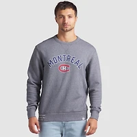 Sweat-shirt en molleton légendaire pour hommes Fanatics Heather Grey des Canadiens de Montréal Decades Collection