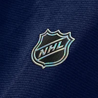 Men's Fanatics Heather Navy Montreal Canadiens Authentic Pro Rink Raglan Pullover Hoodie