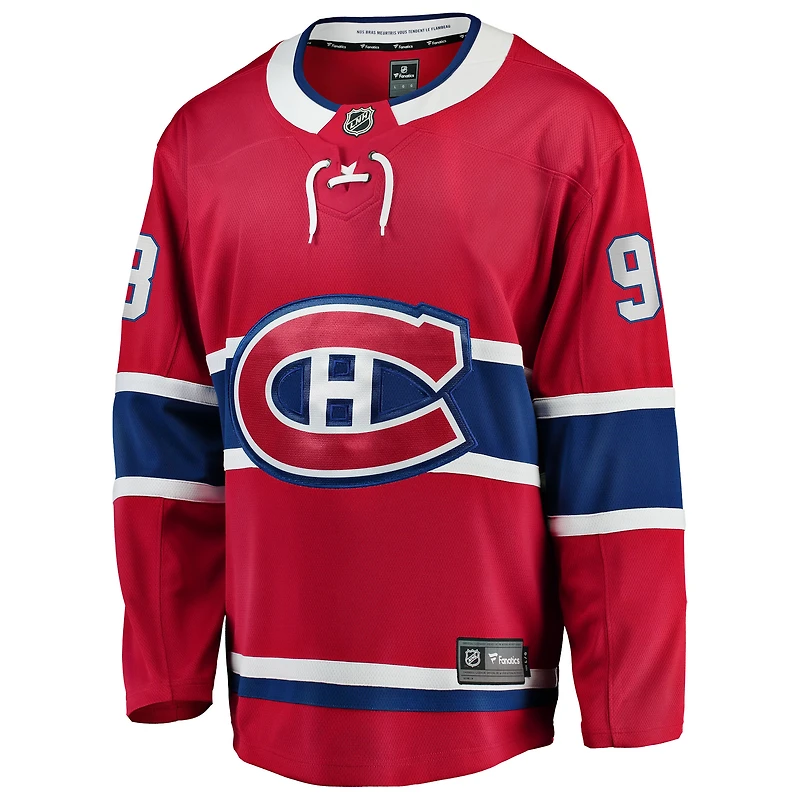 Maillot rouge Ivan Demidov des Canadiens de Montréal à domicile pour hommes Fanatics