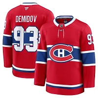 Maillot domicile premium rouge Ivan Demidov des Canadiens de Montréal pour homme (Fanatics)
