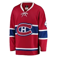 Fanatiques masculins de marque Jean Béliveau Rouge des Canadiens Montréal Premier Breakaway à la retraite - Maillot joueur