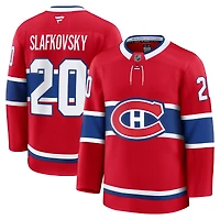 Men's Fanatics Juraj Slafkovsky Red Montreal Canadiens  Premium Jersey
