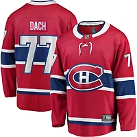 Maillot de joueur échappé à domicile des Canadiens Montréal Fanatics Kirby Dach rouge pour hommes