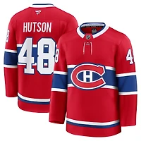 Maillot domicile premium rouge Lane Hutson des Canadiens de Montréal pour homme (Fanatics)