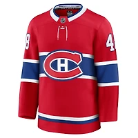 Maillot domicile premium rouge Lane Hutson des Canadiens de Montréal pour homme (Fanatics)
