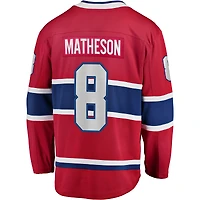 Men's Fanatics Mike Matheson Red Montreal Canadiens Home Breakaway Player - Jersey