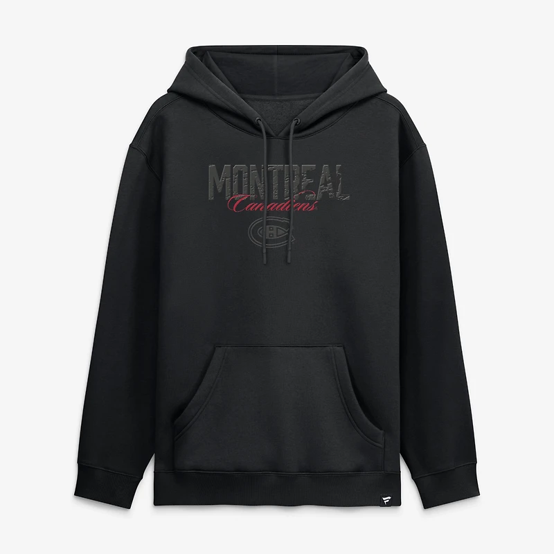 Men's Fanatics Montreal Canadiens Blackout Hoodie