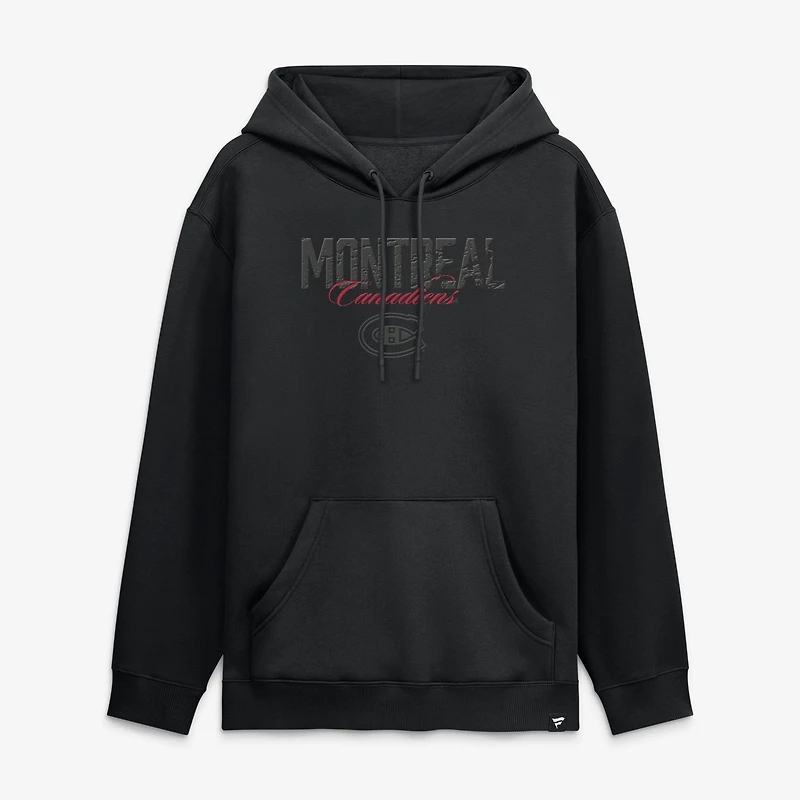 Sweat à capuche noir Fanatics des Canadiens de Montréal pour hommes
