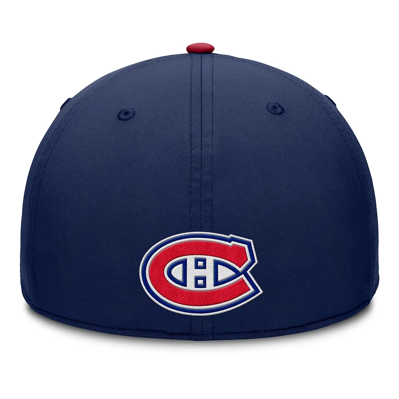 Men's Fanatics Navy/Red Montreal Canadiens Authentic Pro Rink Team Code Flex Hat