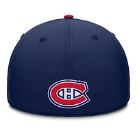 Men's Fanatics Navy/Red Montreal Canadiens Authentic Pro Rink Team Code Flex Hat