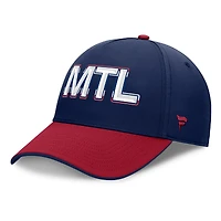 Men's Fanatics Navy/Red Montreal Canadiens Authentic Pro Rink Team Code Flex Hat