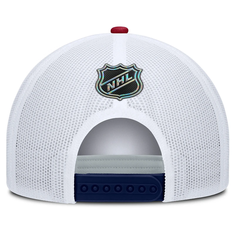 Men's Fanatics Navy/White Montreal Canadiens Authentic Pro Rink A-Frame Adjustable Hat