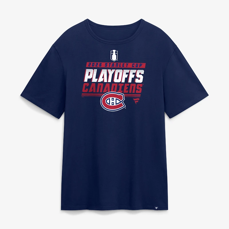 Men's Fanatics Navy Montreal Canadiens 2026 Stanley Cup Playoffs T-Shirt