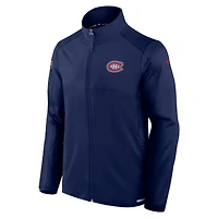 Men's Fanatics  Navy Montreal Canadiens Authentic Pro Rink Fleece Full-Zip Jacket