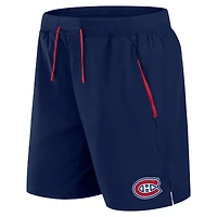 Short de performance authentique Pro Rink bleu marine Fanatics pour homme des Canadiens Montréal