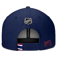 Men's Fanatics Navy Montreal Canadiens Authentic Pro Rink Prime Snapback Hat