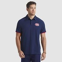 Men's Fanatics Navy Montreal Canadiens Authentic Pro Rink Raglan Polo