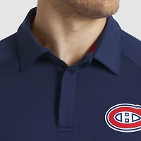 Polo raglan authentique Pro Rink des Canadiens de Montréal pour homme, bleu marine, Fanatics