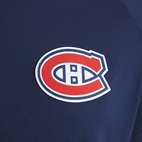 Men's Fanatics Navy Montreal Canadiens Authentic Pro Rink Raglan Polo