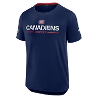 Men's Fanatics Navy Montreal Canadiens Authentic Pro Rink Tech T-Shirt