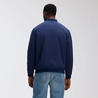 Blouson aviateur léger à fermeture éclair intégrale Fanatics bleu marine pour homme, Authentic Pro Road des Canadiens de Montréal