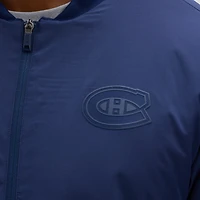 Men's Fanatics Navy Montreal Canadiens Authentic Pro Road Lightweight Full-Zip Bomber Jacket